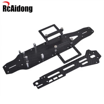 Lower Carbon Deck Frame Kit Für Tamiya TA03F PRO/TA03R TRF/TA03RS TRF RC Chassis - Bild 1 von 4