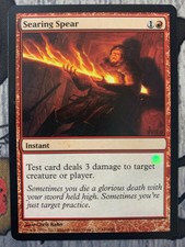 Searing Spear - M15 Test Print - MTG - Near Mint - English - Magic