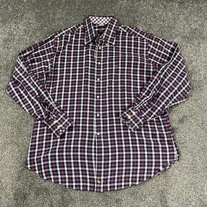 Tailorbyrd Mens Casual Button Up Long Sleeve Purple Size XL - Picture 1 of 11