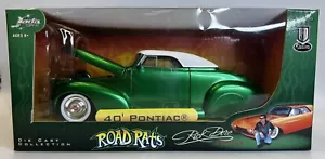 Jada 1:24 Rick Dore Metallic Green 40 Pontiac Coupe Road Rats Diecast NIB Sealed - Picture 1 of 7