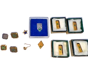 Lot of 12 Vintage 4H Pins Gold Filled Sterling Leadership Forrestry Conservation - Picture 1 of 15