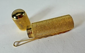 Vintage Haarnadel Fläschchen Lippenstift Tube verstecktes Fach Kosmetik Haarspange LZ - Bild 1 von 4