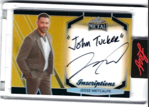 JESSE METCALF 2025 LEAF METAL POP CENTURY ON CARD INSCRIPTION AUTO /100 - Picture 1 of 1