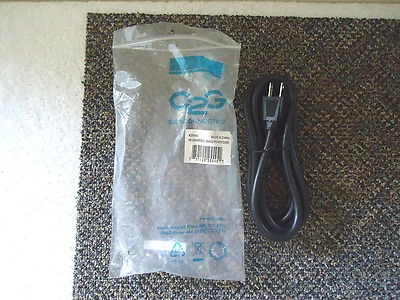 C 2 G # 25545 " NIP " 6ft.Universal 16 AWG Power Cord " GREAT ITEM " - Image 1 of 4