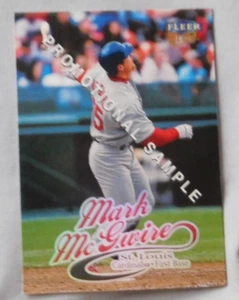 1998 Fleer Ultra Promo Sample Mark McGwire St. Louis Cardinals Baseball Card - Picture 1 of 1
