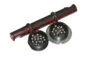 Vintage Bicycle Cottered Crank Bottom Bracket Axle 135mm + Bearings&Brackets - Bild 1 von 3