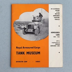 Royal Armoured Corps Tank Museum Armoured Cars 1900-1963 Booklet Bovington Camp - Picture 1 of 11