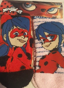 2 Paar Anit rutsch ABS Stoppersocken Anti Slip Miraculous Ladybug Marinette - Bild 1 von 6