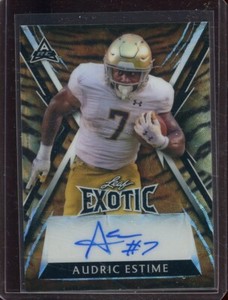 2023 Leaf Exotic Kaleidoscope Tiger Audric Estime Auto Rc #BA-AE1 (1/4)