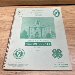 1979 Vintage Fulton County IL Illinois Atlas and Farm Plat Book Directory - Picture 1 of 9