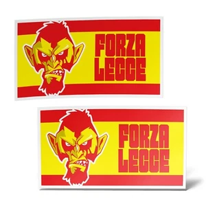 Sticker X2 LECCE Adhesivo Murale Decal Laptop Bandera Ultras Soporte Fútbol - Imagen 1 de 7