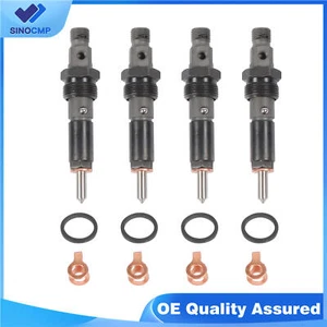 Set of 4 Fuel Injectors 3932123 Fits Cummins 4BT 3.9L Diesel Engine Truck OEM - Picture 1 of 7