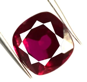 Cuscino 7,55 Ct Birmania Rubino Gemma Naturale Certificato B24326 Saldi Festivi - Foto 1 di 8