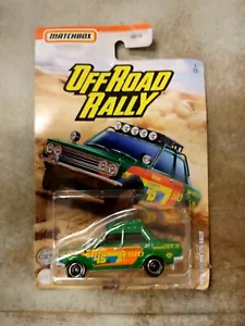 2021 MATCHBOX OFF ROAD RALLY 1970 DATSUN 510 Damaged Packaging - Picture 1 of 3