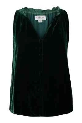 VELVET By Graham & Spencer Prima Velvet Sleeveless Top Cavern S $198 F3 - Image 1 of 4