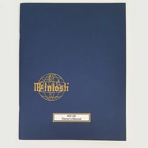 Original McIntosh MX136 Heimkino-Prozessor & Vorverstärker Handbuch (New Old Stock) - Bild 1 von 1