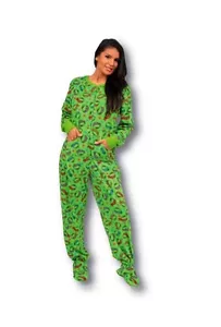 Nickelodeon TMNT Teenage Mutant Ninja Turtles Footed Pajamas Adult NWT M LASTONE - Picture 1 of 9