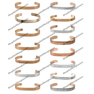 Sabona Copper Silver Magnetic Wristband Bracelets - Choose your Style - Picture 1 of 10