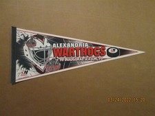 WPHL Alexandria Warthogs Vintage Defunct 98-99 Inaugural Season Hockey Pennant