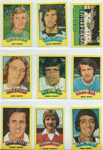 1974 -1975 signed A&BC Football Red Back set Pick your card Complete your set