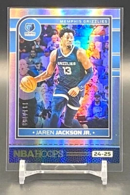 2024-25 Panini NBA Hoops Jaren Jackson Jr. #113 Premium Box Set #/199 Grizzlies - Image 1 of 3