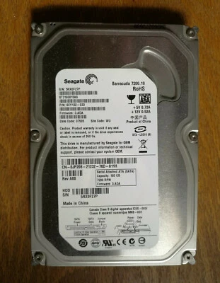 SEAGATE BARRACUDA 160 GIG SATA HARD DRIVE ST3160318AS GOOD SCHOOL SURPLUS - Image 1 of 4