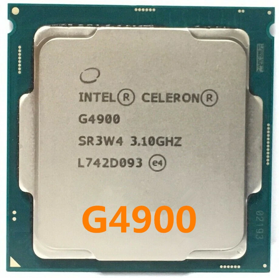 Intel Celeron G4900 CPU Dual-core 3.10Ghz 2M SR3W4 54W LGA 1151 Processor - Image 1 of 1