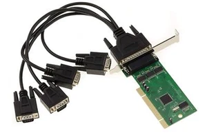 Carte contrôleur série RS232 sur Port PCI avec 4 Sorties COM DB9 sur Pieuvre ... - Photo 1/2
