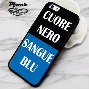 Cover per cellulare tifosi nerazzurri Milano modello Cuore nero sangue blu - Foto 1 di 1