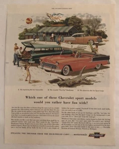 1955 Chevy Bel Air convertible 210 Handyman station wagon large ad - Picture 1 of 1