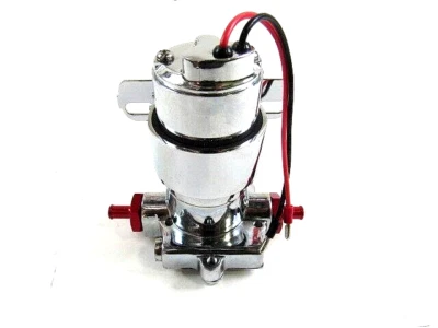 Universal High Volume Ford Chevy Mopar Electric Fuel Pump 97GPH Chrome F53001C - Image 1 of 3