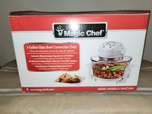 Magic Chef 3 Gallon EWGC12W3 1300 Watt Glass Bowl Convection Oven Open Box - Picture 1 of 4