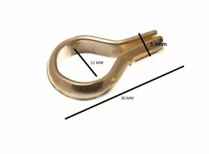 Paquete de 16 enchapados en latón de soporte florentino estante de banjo 6 mm EB - Imagen 1 de 1