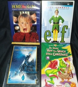🎁 The Polar Express / How the Grinch Stole Christmas / Elf / Home Alone DVD LOT - Picture 1 of 4