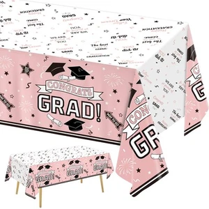 Graduation Party Decorations, Congrats Grad Graduation Tablecloth for 2025 Gr... - Picture 1 of 7
