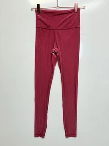 Athleta Womens Size XXS Elation Velvet Tight High Waist Red - Picture 1 of 5