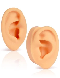 2 Stück weiches Silikon Ohr Modell, links und rechts flexibel Fake für Medium  - Bild 1 von 7