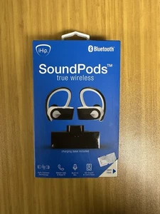 Auriculares inalámbricos SoundPods True Bluetooth negros/blancos con base de carga-iHip - Imagen 1 de 5