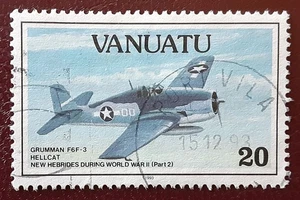 VANUATU 1993 20vt Usado Hellcat Segunda Guerra Mundial Mi 914 Scott 590 PORTVILLA pm Excelente 9594 - Imagen 1 de 2