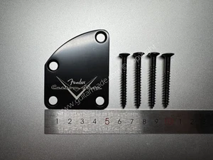 1P For Fender Stratocaster Telecaster Bass Guitar Etched Custom Shop Neck Plates - Picture 1 of 7