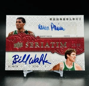 2007-08 Upper Deck Chronology Seriatim Dual/80 Bill Walton Parish Auto Salón de la fama - Imagen 1 de 2