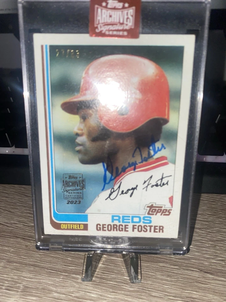 2022 Topps Archives Signature Series Retired George Foster Autograph /73 Reds - Image 1 of 1