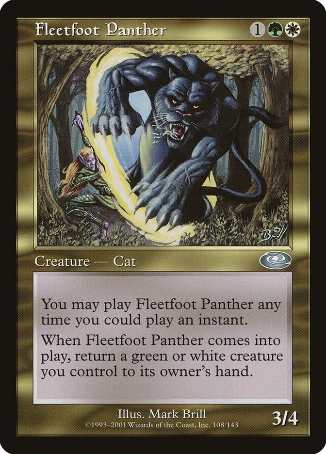 MTG Fleetfoot Panther  - Planeshift #108 - Image 1 of 1