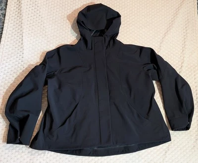 LULULEMON Women's Black RepelShell Cinch-Back Rain Jacket Size 6 - Image 1 of 4