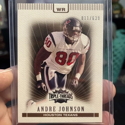 2007 Topps Triple Threads - Andre Johnson #62 Sepia /639 - Image 1 of 4