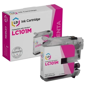 Cartucho de tinta magenta compatible Brother LC101 / LC101M - Imagen 1 de 9