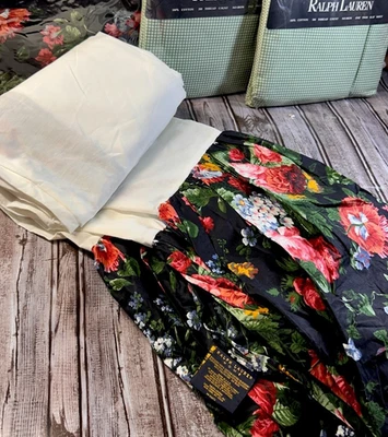 De Colección Ralph Lauren Cosette Isadora Talla CAL KING Polvo Volantes/Falda de Cama Algodón Foto 1 de 4