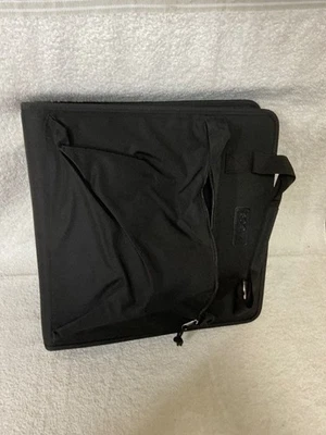  Estuche de Transporte Negro Suave Bolsillo Frontal con Cremallera Mango Superior Estuche Foto 1 de 4