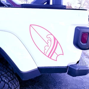 Surfboard Vinyl Decal for Vehicle Windows Laptops Any Smooth Surface design #20 - Bild 1 von 6