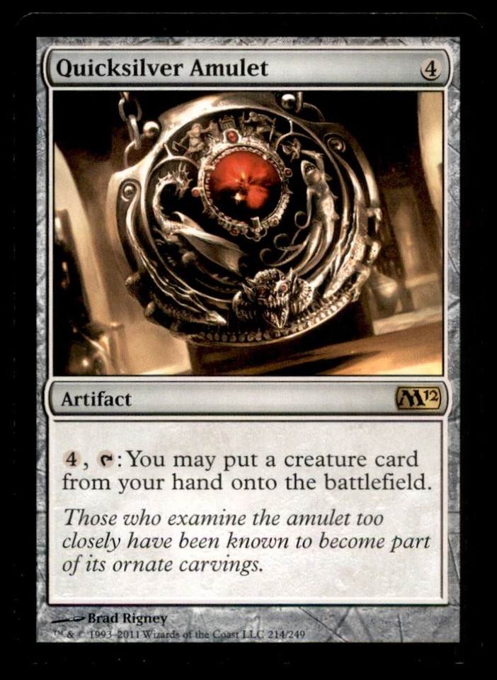 MTG Quicksilver Amulet LP Light Play Magic 2012 [5320] - Image 1 of 1
